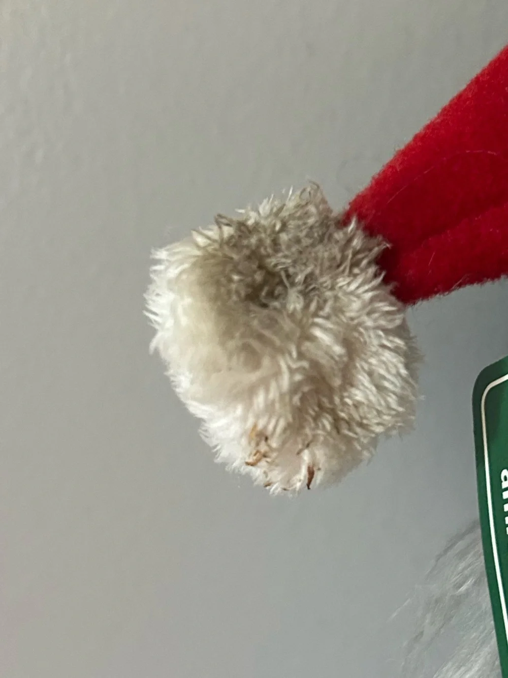 Plush Schnauzer Dog Christmas Stocking - Red NWT